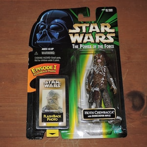 ホス チューバッカ 未開封 スターウォーズ アクションフィギュア 1998 POTF フラッシュバック写真付き
