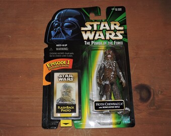 Hoth Chewbacca Sealed Star Wars Action Figure 1998 POTF with Flashback Photo