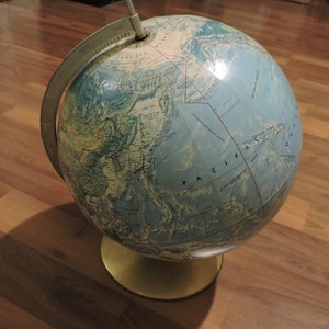 Vintage Rand McNally World Portrait Globe