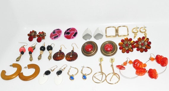 Buy Vintage 15 Pairs EARRINGS Lot Costume Jewelry Online in India