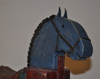 アンティーク民芸品 車輪付き馬のおもちゃ - Etsy 日本