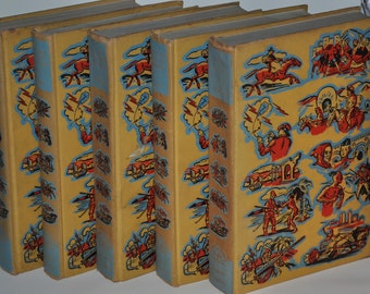Lot Of 5 Junior Classics Vintage Hardcover Books