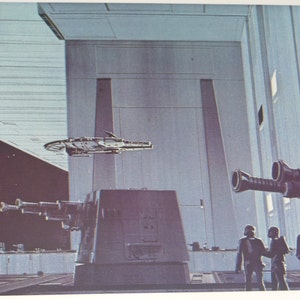 JAPAN Millennium Falcon Death Star 1977 Original Vintage Star Wars Painting Print by Ralph McQuarrie