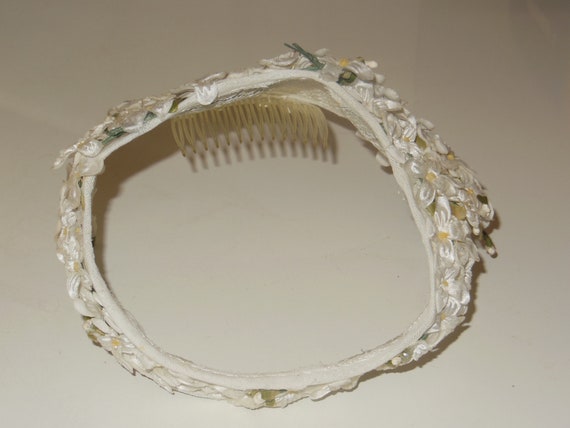 Unique Vintage Daisies Ladies Headband Hat Bridal… - image 2