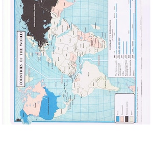 9x 1965 Original Atlas Map Prints