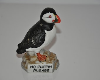 No Puffin Please - Vintage Ceramic Figurine
