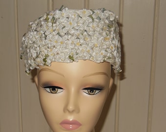 Unique Vintage Daisies Ladies Headband Hat Bridal Headpiece