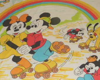 ディズニー ミッキーマウスとミニーマウス ヴィンテージ ツインサイズ