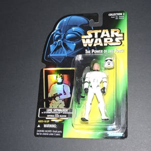 Luke Skywalker in Stormtrooper Disguise Sealed Star Wars Action Figure 1996 POTF Kenner