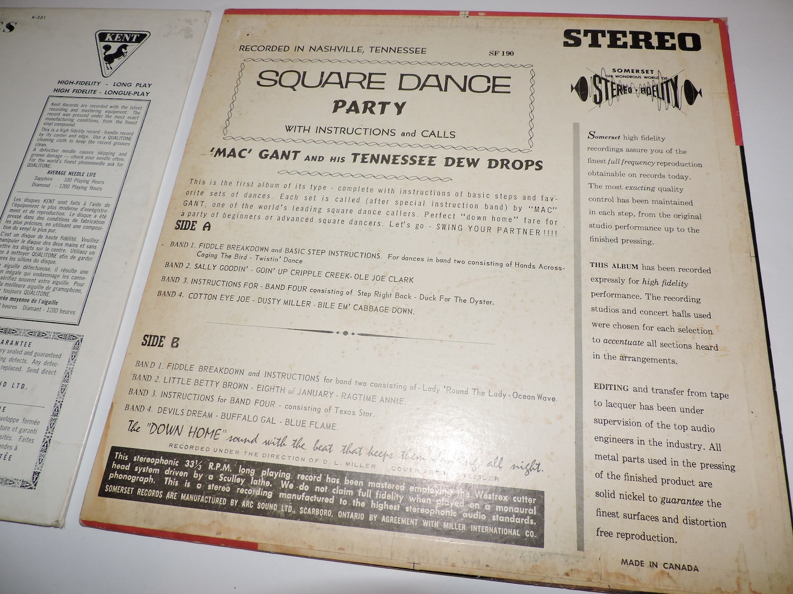 2x Square Dance Records With Call and Instructions Emery Etsy