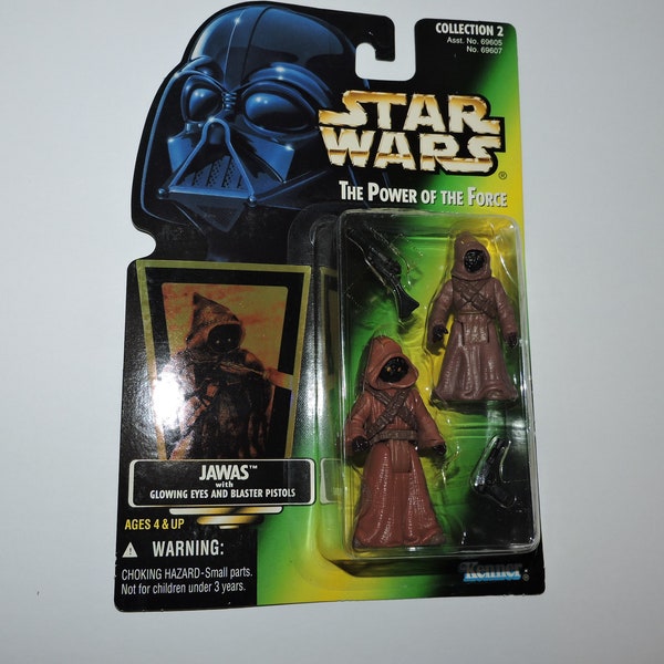 JAWAS Sealed Star Wars Action Figure 1996 POTF Kenner - Japan Release - Hologram Green Card