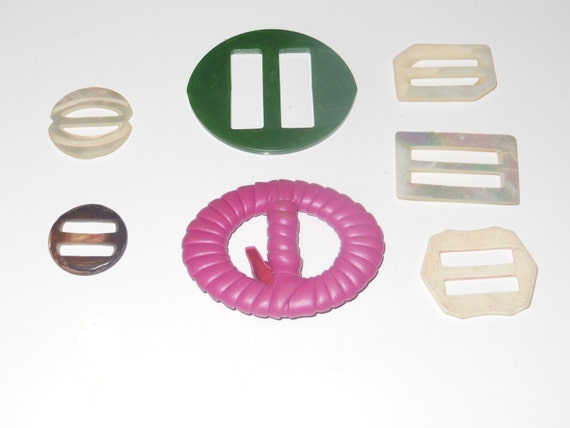 Pink Belt Buckle Lot WOMENS HOT PINK 1 1/4 main image 2