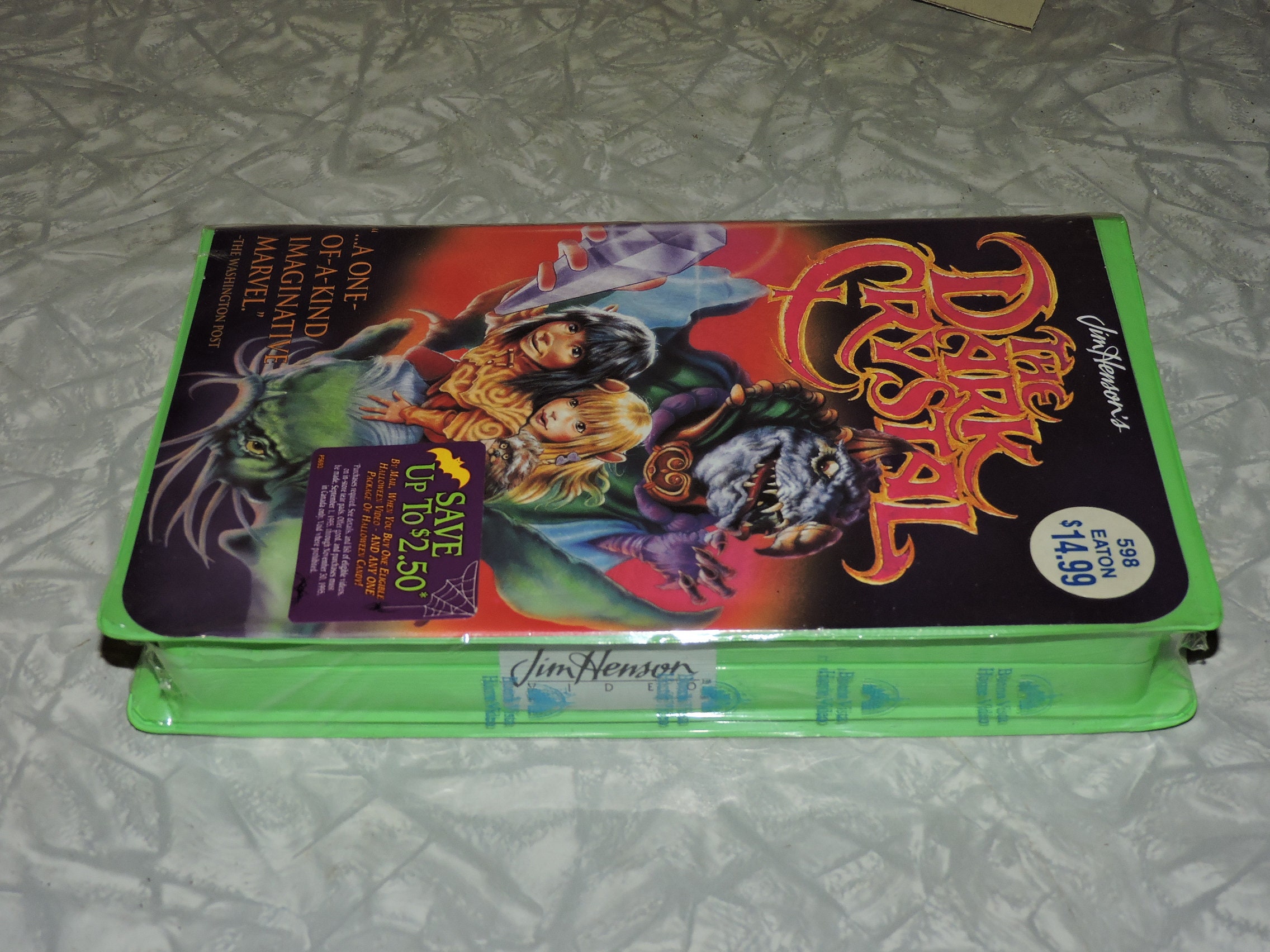 【kkk様確認用】訳ありリップルエフェクト SEALED the Dark Crystal Movie VHS Tape in Green Clam Shell