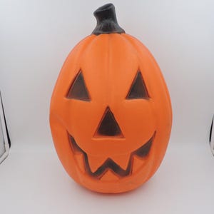 Vintage 20 '' Blasform Kunststoff Kürbis Halloween Dekor