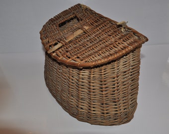 Vintage Fisherman's Wicker Basket