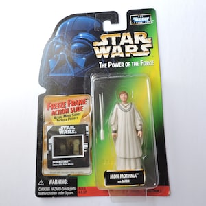 Mon Mothma Versiegelt Star Wars Action Figur 1998 POTF Kenner - Japan Release - Grüne Karte mit Gefrierrahmen