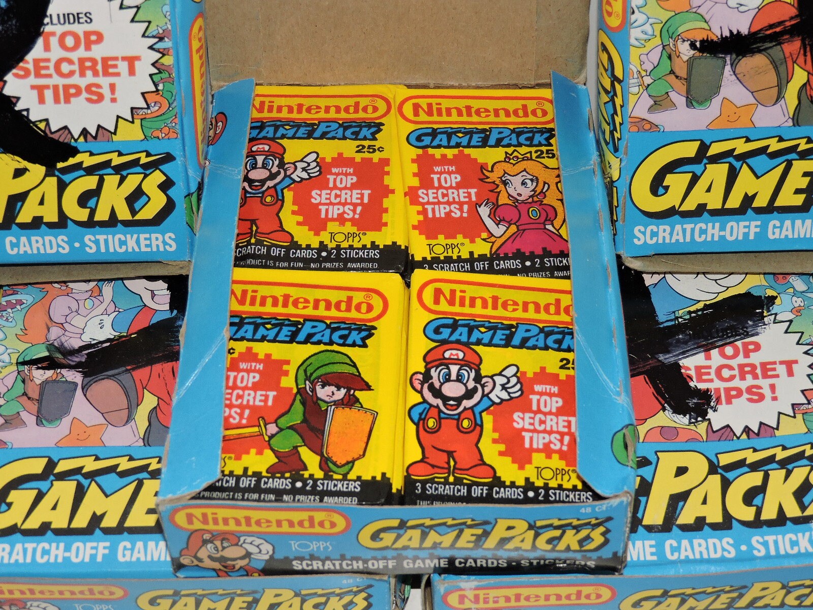 FULL BOX 1989 Topps 48x Nintendo Game Packs Trading Cards Etsy