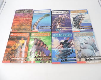 8x Vintage Animorphs / Megamorphs Paperback Books
