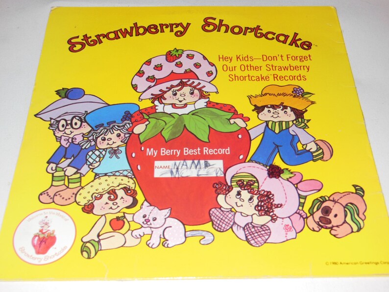 12 Strawberry Shortcake Sweet Songs Music Record LP Etsy