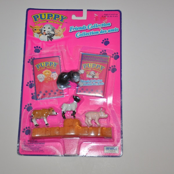 Vintage Puppy In My Pocket Toy NOS