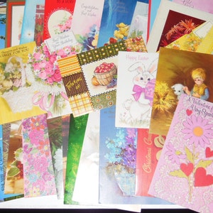 Lot of 40  Vintage Used  Greeting Cards