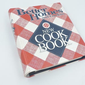 Vintage Better Homes And Gardens New Cook Book 1996 Red Plaid 5 Ring Binder Cookbook