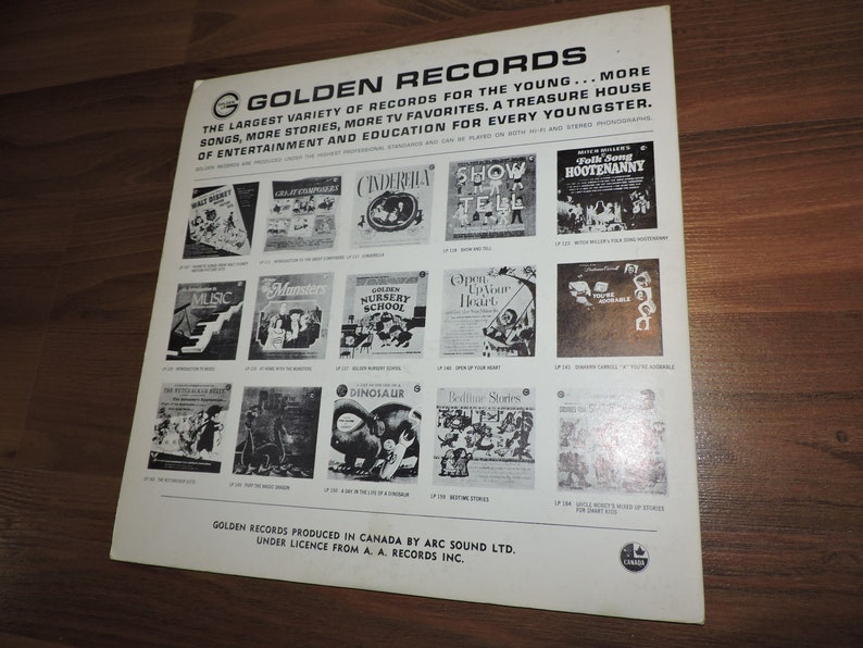 The Wonderful Wizard Of Oz Vinyl Art Carney Vintage Childrens Golden Record image 2