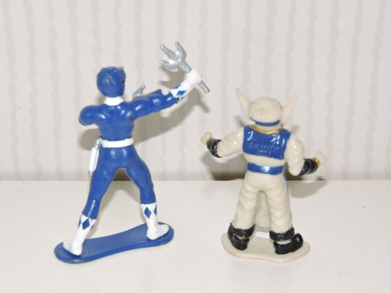 Figurine Bandai Power Rangers - Power Ranger Bleu De 1993 - Occasion Très Bon état