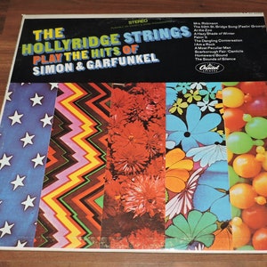 The Hollyridge Strings Play the Hits of Simon & Garfunkel 1968 Pop Music Vinyl 12&quot; Record LP