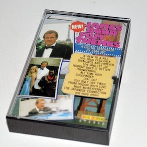 JAMES BOND Film Themes Vintage Cassette Tape