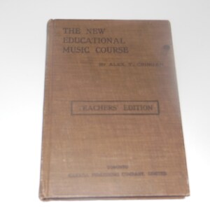 Music Course Teachers&#39; Edition Vintage Hardcover Book New Educational Music Course