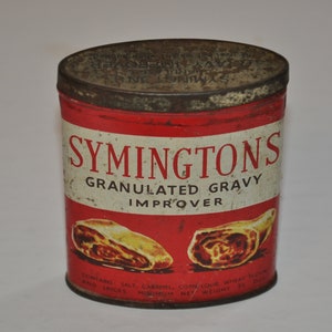 Vintage Advertising Tin - Symington's Granulated Gravy Improver  Vintage Empty Tin Made In England