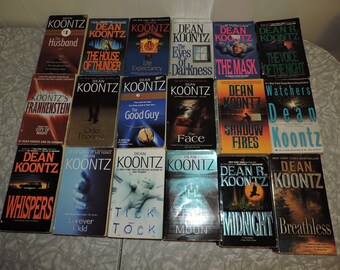Collection of 18 Dean Koontz Softcover Books - Etsy