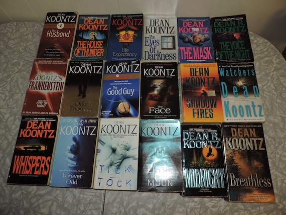 Collection of 18 Dean Koontz Softcover Books - Etsy
