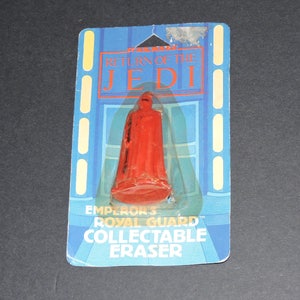 1983 Vintage Emperor&#39;s Royal Guard Collectible Eraser In Original Packaging ROTJ