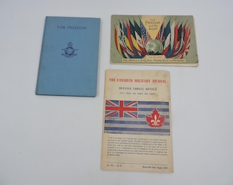 3 Military Vintage History Books / Booklets  1940s