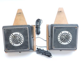 Par de altavoces estéreo coaxiales Kraco CX-2-20-F de 20 onzas de la década de 1970