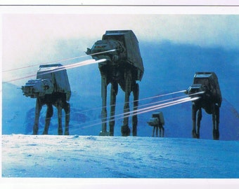 Hoth Battle AT-ATs 5"x7" Star Wars Photo Card The Empire Strikes Back