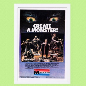 1983 Monogram Monster Model Kits Vintage Advertisement
