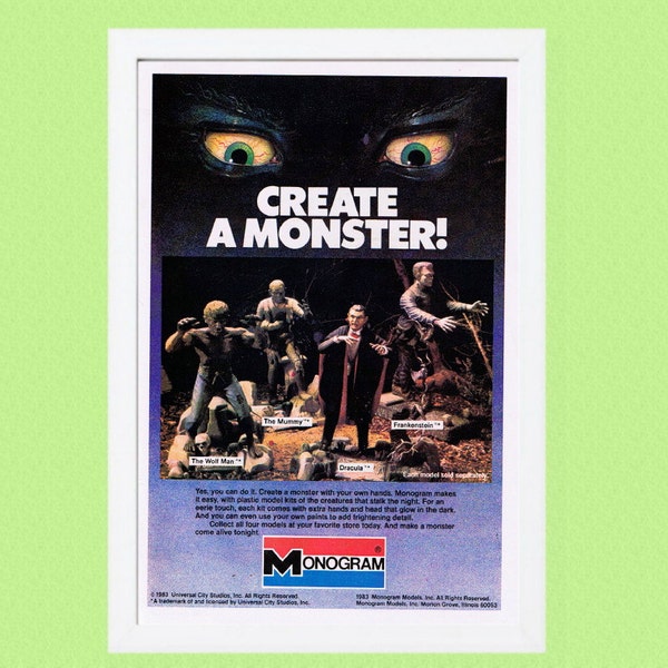 Aurora Monster Model Kits Etsy UK
