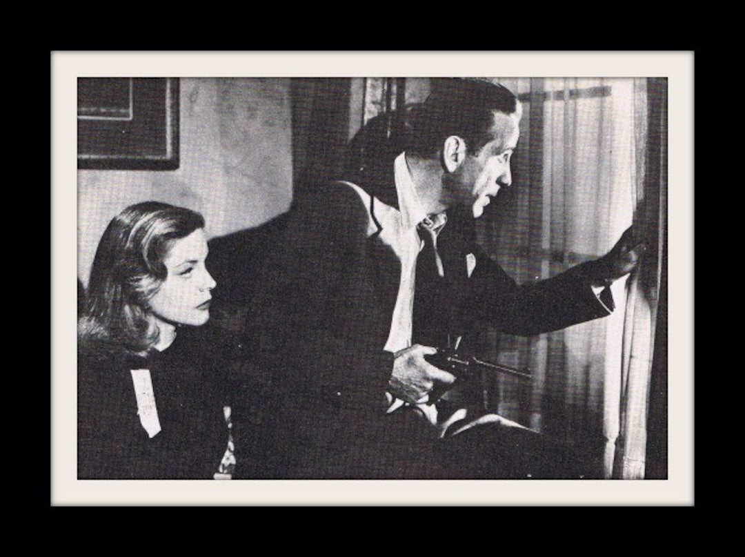 The Big Sleep (1946) Lauren Bacall and Humphrey Bogart Crime Film Still ...