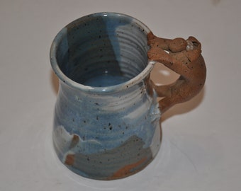 Taza de cerámica vintage con asa de cerdo en 3D para café, té y bebidas
