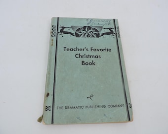 1941 Teacher's Favorite Christmas Book - Plays Drama