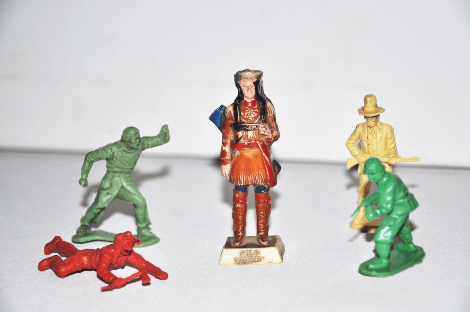 Antique Marx Plastic Toy / Figurine Lot 5 Pieces Etsy