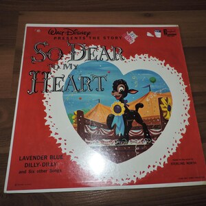 Walt Disney presents the story of So Dear To My Heart Music LP Vinyl Record