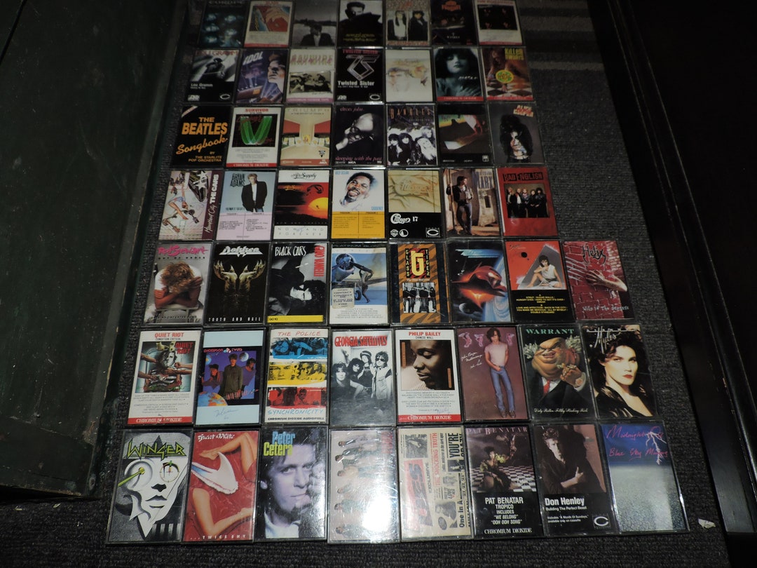 Vintage 1980s Rock & Pop Cassette Tapes - Your Choice - Etsy