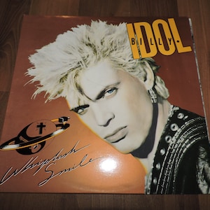 Near Mint - Billy Idol - Whiplash Smile - New Wave, Pop Rock Music 12&quot; Vinyl Record Album