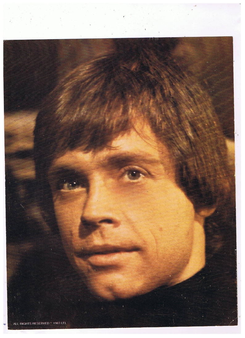 Luke Skywalker Mark Hamill Original 1983 Star Wars ROTJ | Etsy