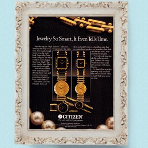 1987 Citizen Wrist Watches Vintage Print Advertisement