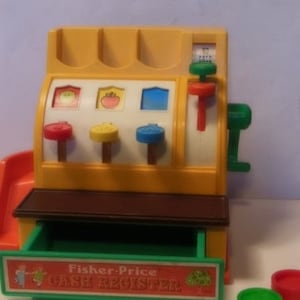 1974  Fisher Price Cash Register Toy